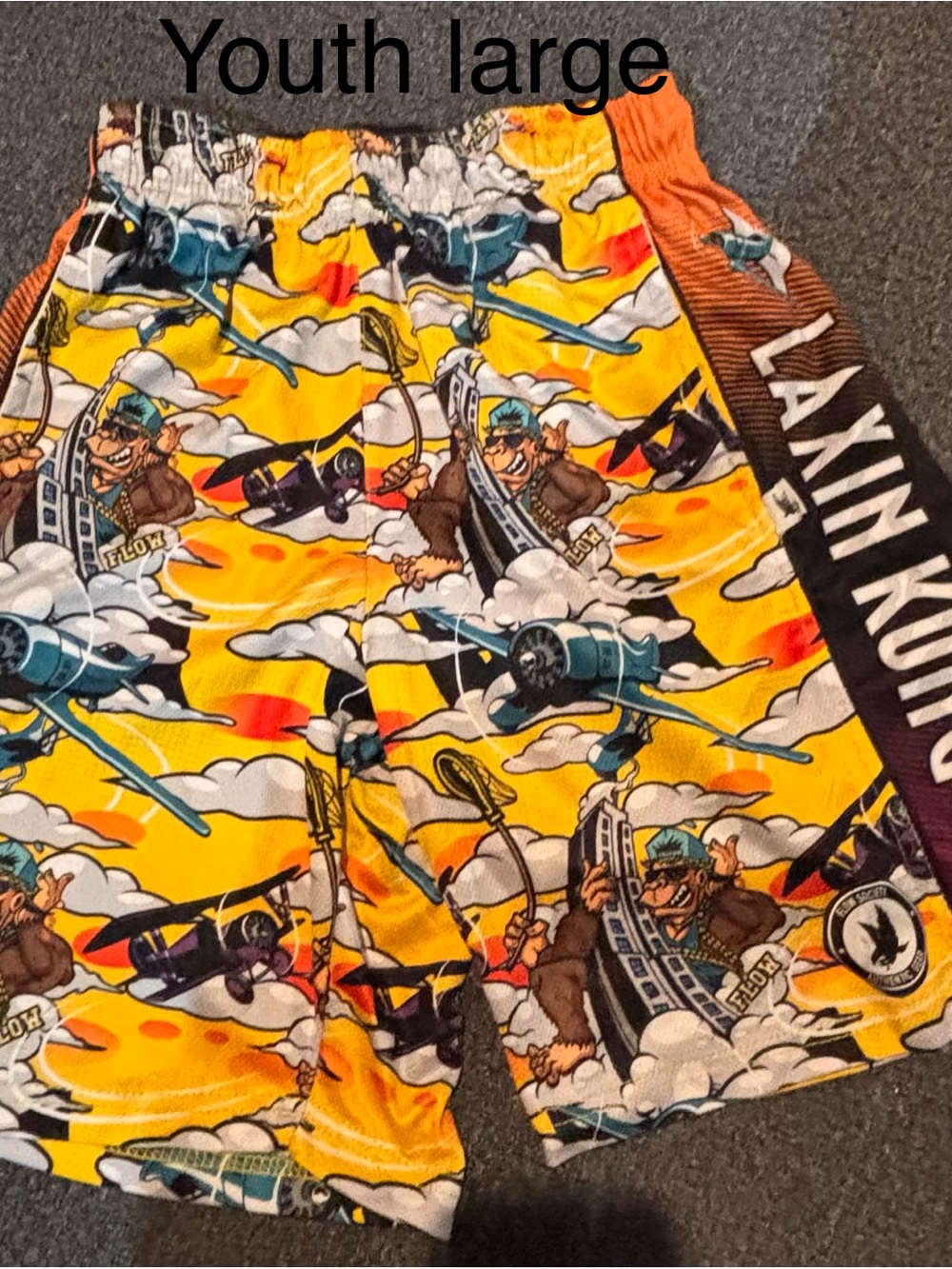 Flow society shorts- youth large